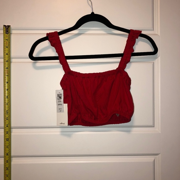 Wilfred Tops - Red Crop Top